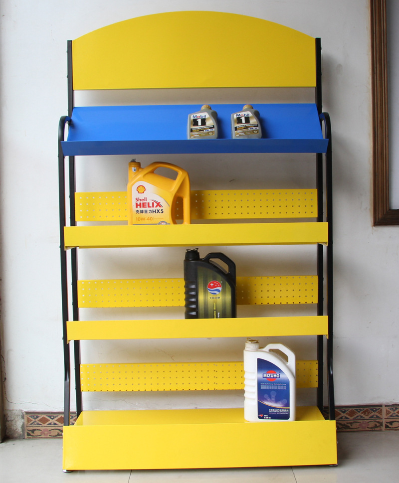 4s店机油架定制 精品润滑油展示架 汽车用品货架定做 817