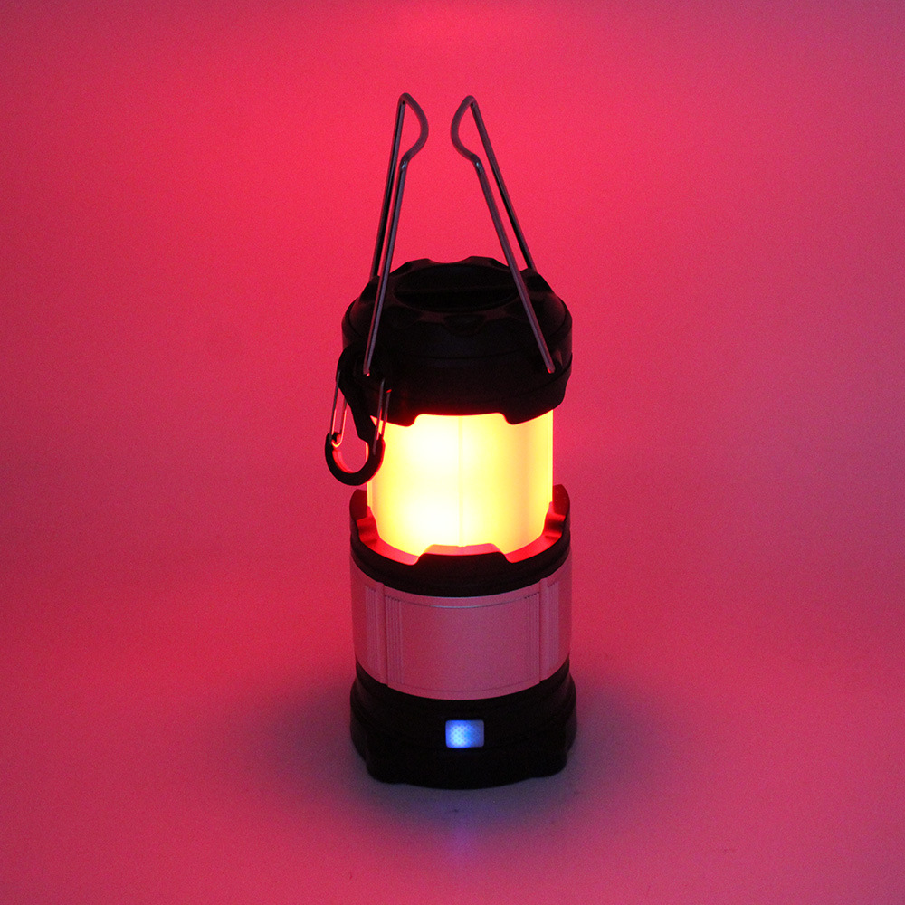 户外白光 红光led野营灯 手提伸缩大号马灯 usb充电帐篷灯 应急灯