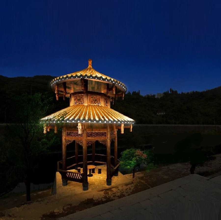 led 瓦片灯古建筑瓦椤投光灯 9w 12w瓦片灯