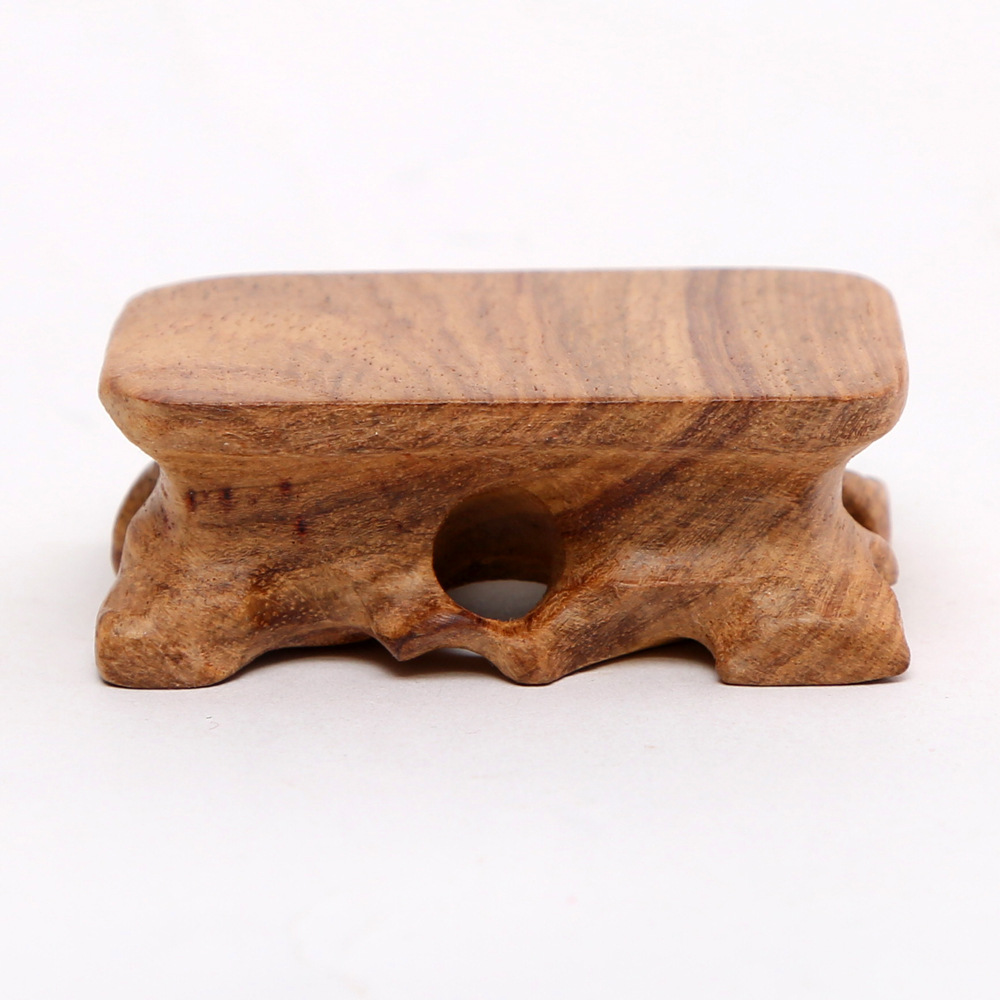 亚花梨木方形实木底座奇石摆件印章小石头底座木托架子小盆景底座