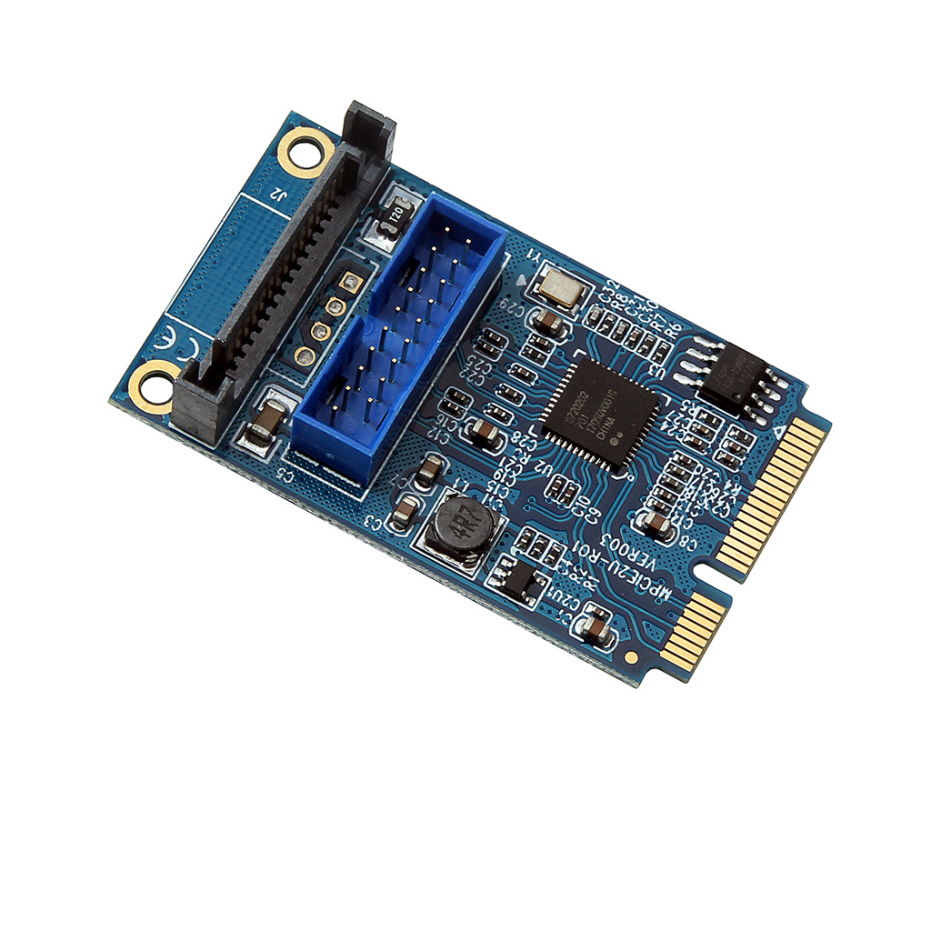0转接卡 mini pcie转20pin/19针usb3.0扩展卡
