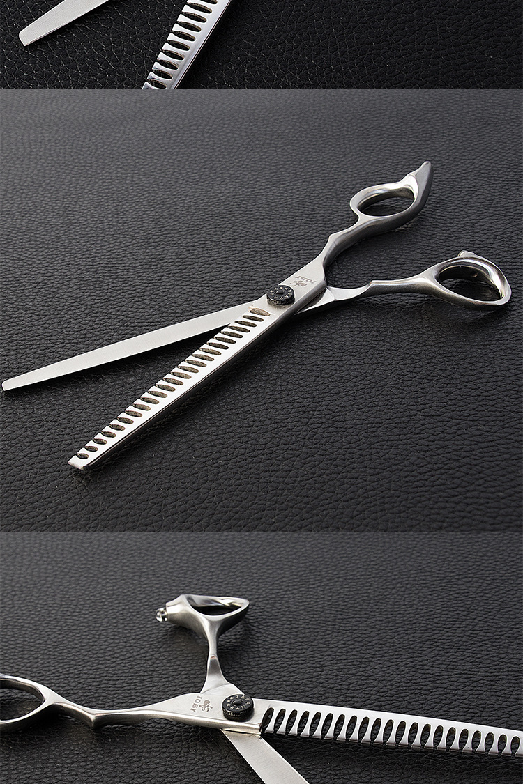 toby轻质微磨砂jp440c鱼骨剪7.5寸8寸 宠物美容剪美容师剪刀