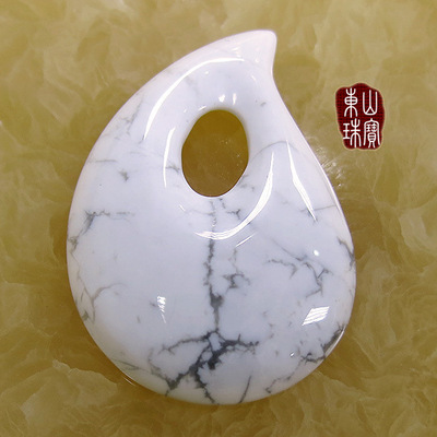 津巴布韦天然白松石水滴形吊坠 土耳其圣石tbd160