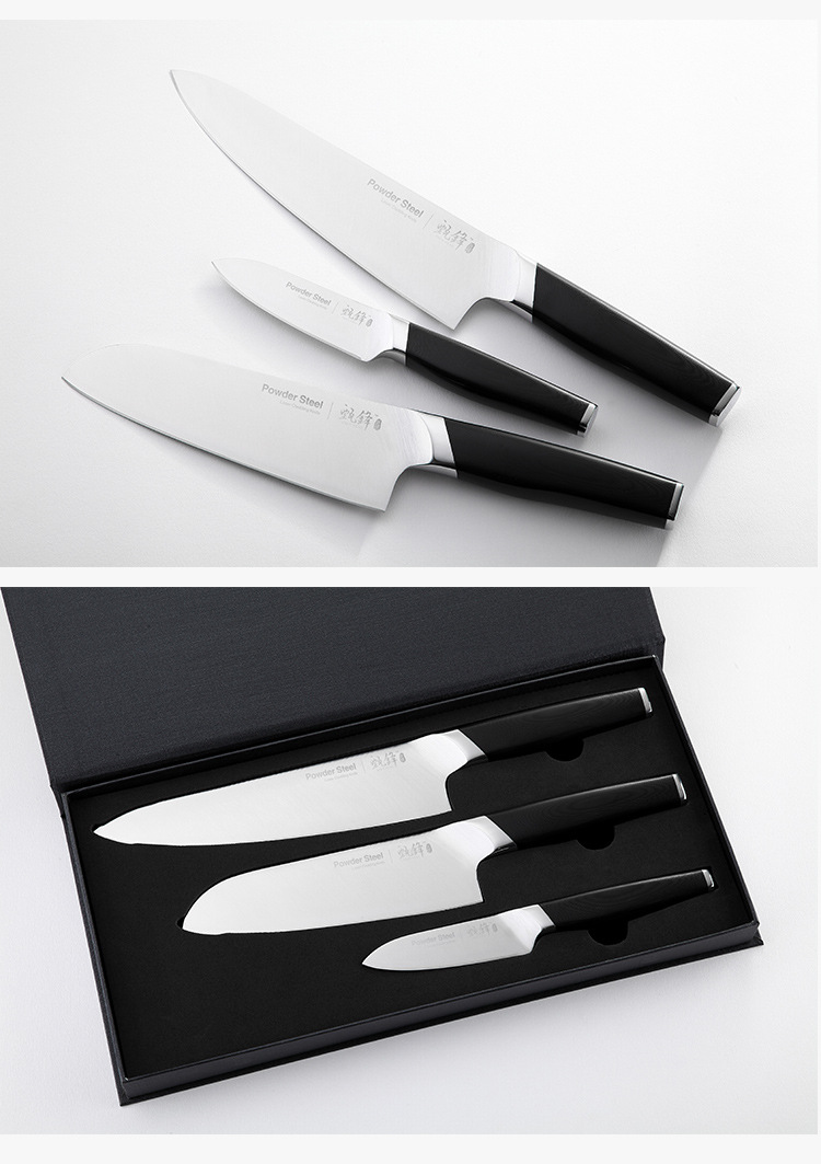 现货激光熔覆粉末钢刀厨房刀具西式8寸厨师刀切肉礼品阳江工厂