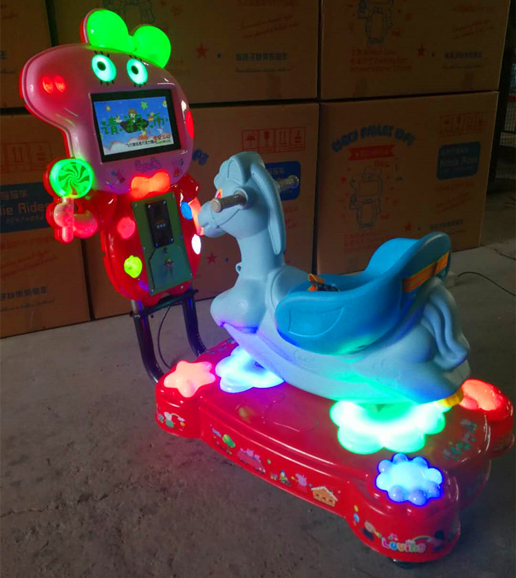 2018新款儿童电动mp5小猪妹摇摇车 厂家直销投币家用液晶屏摇摆机