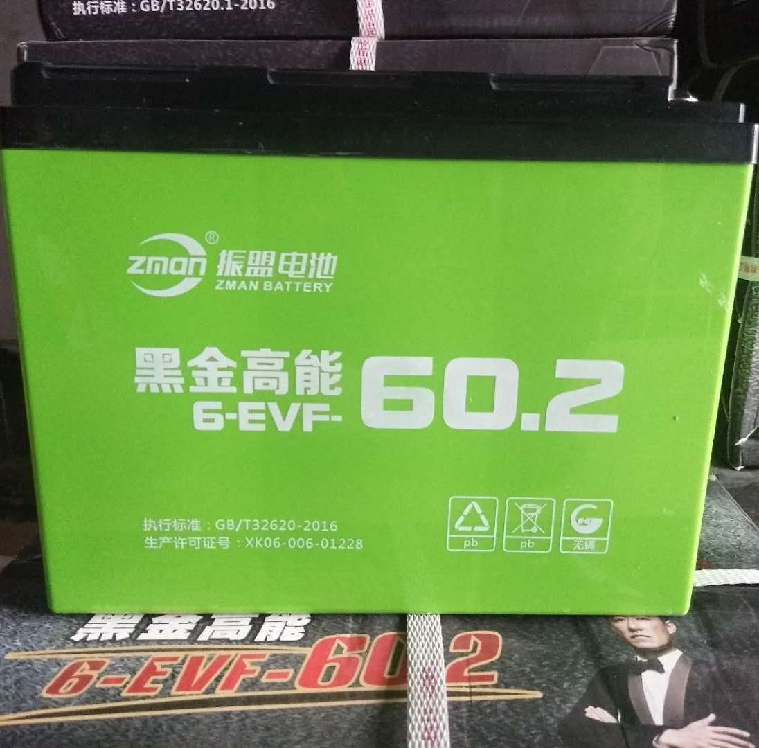 2a电动三轮四轮用振盟黑金高能蓄电池