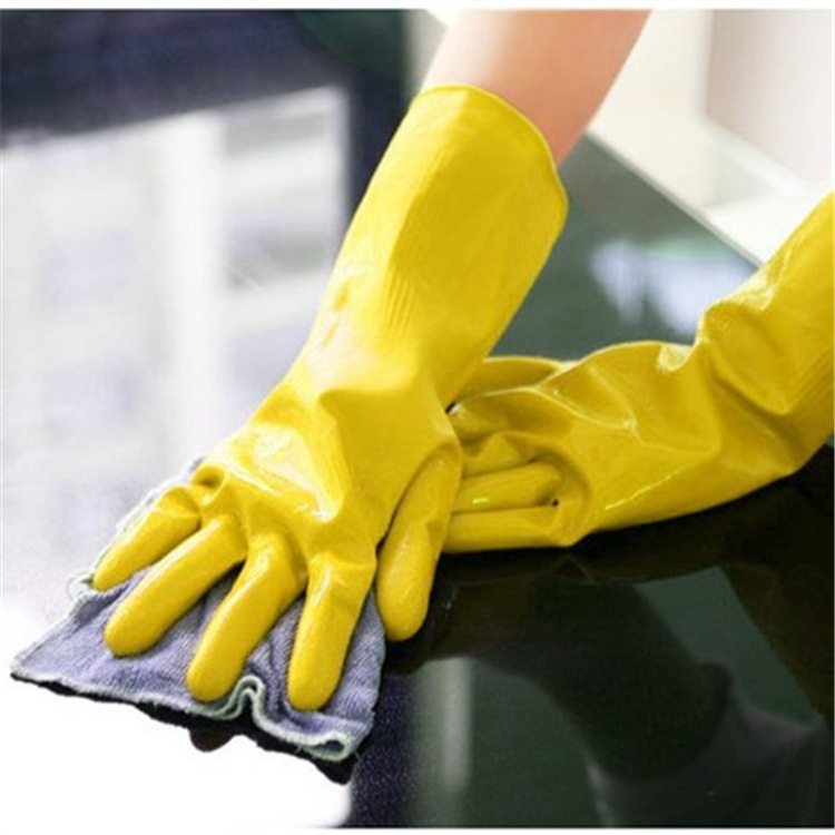home use laundry rubber latex gloves kitchen dishwashing cleaning household gloves waterproof beef tendon rubber gloves
