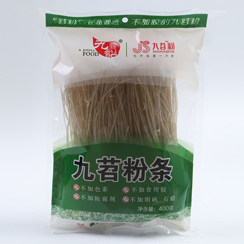 供应 四川九苕酸辣粉火锅配菜冒菜干货纯细红薯粉450g红薯.