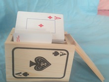 厂家直售松木 双副扑克牌盒 支持欢迎购买