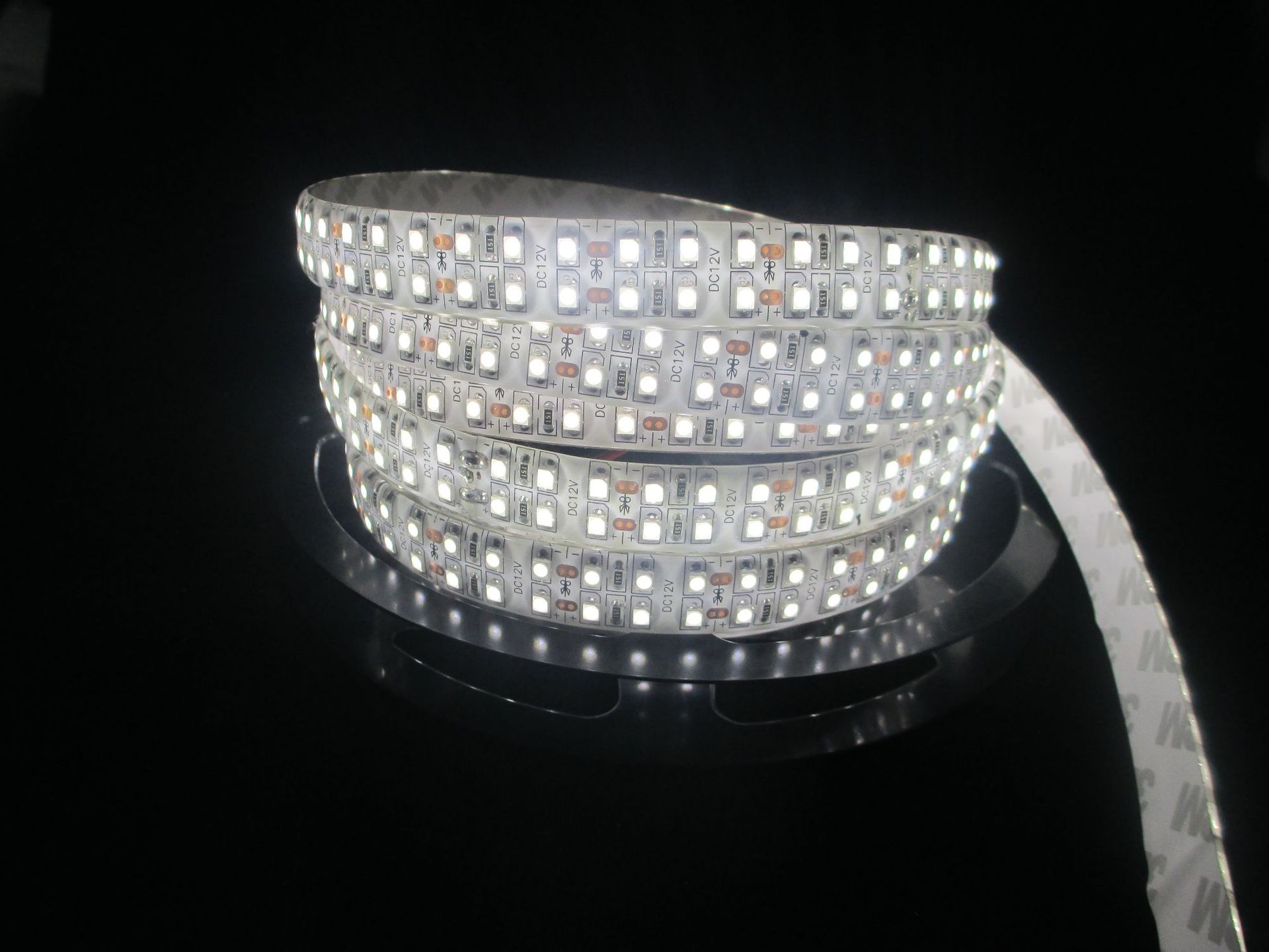 超密超亮2835双排240灯led贴片灯带12v裸板不防水软灯条展柜灯箱