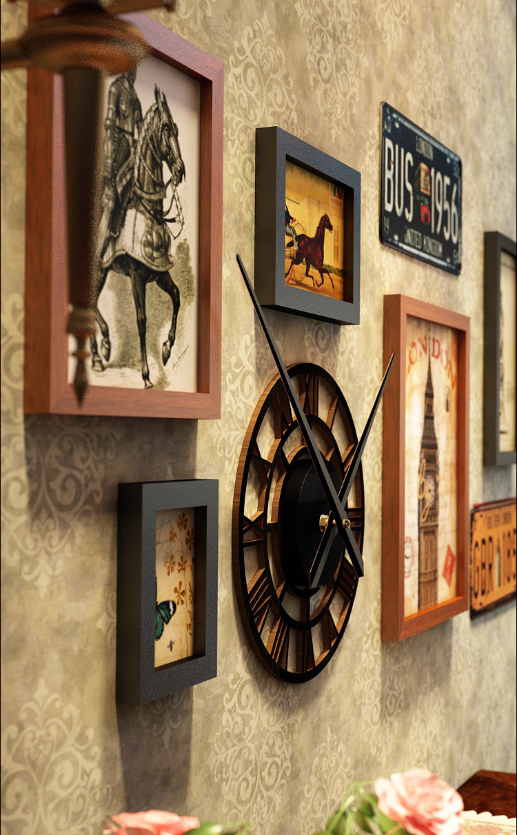 包邮_爱物2461_复古照片墙工业风组合相框餐馆装饰画框酒吧换相片