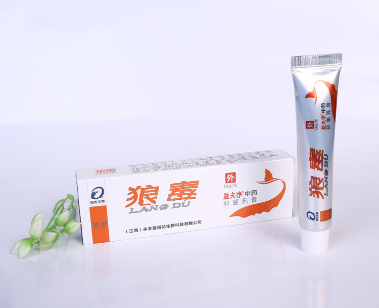 狼毒中药抑菌乳膏 药品类别:草本产品 产品规格:18g/支 用法用量