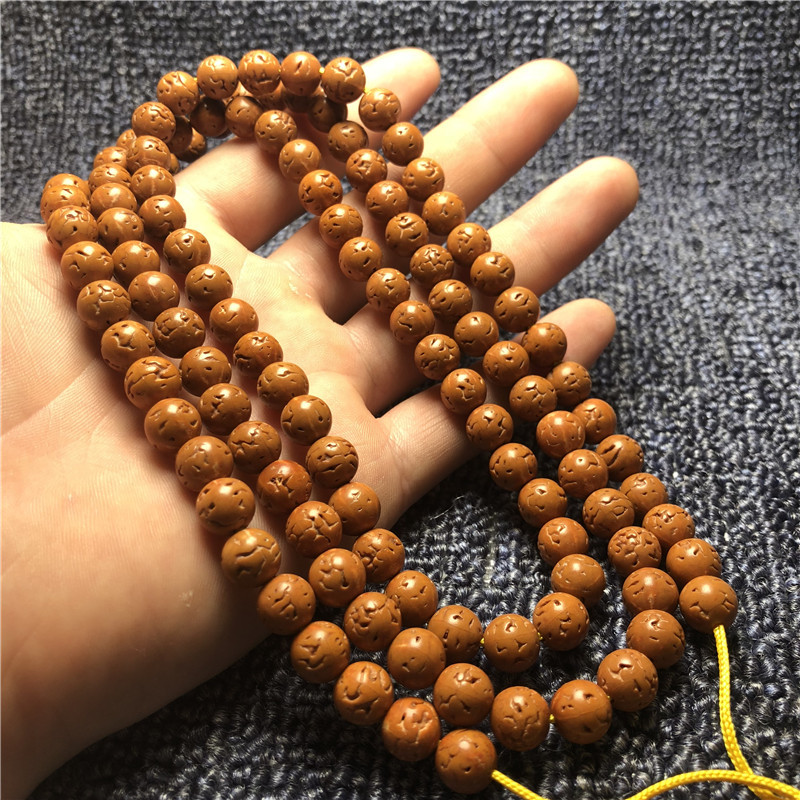 批发无齿小金刚菩提子 打磨正圆五瓣108颗菩提子手链10mm一件代发