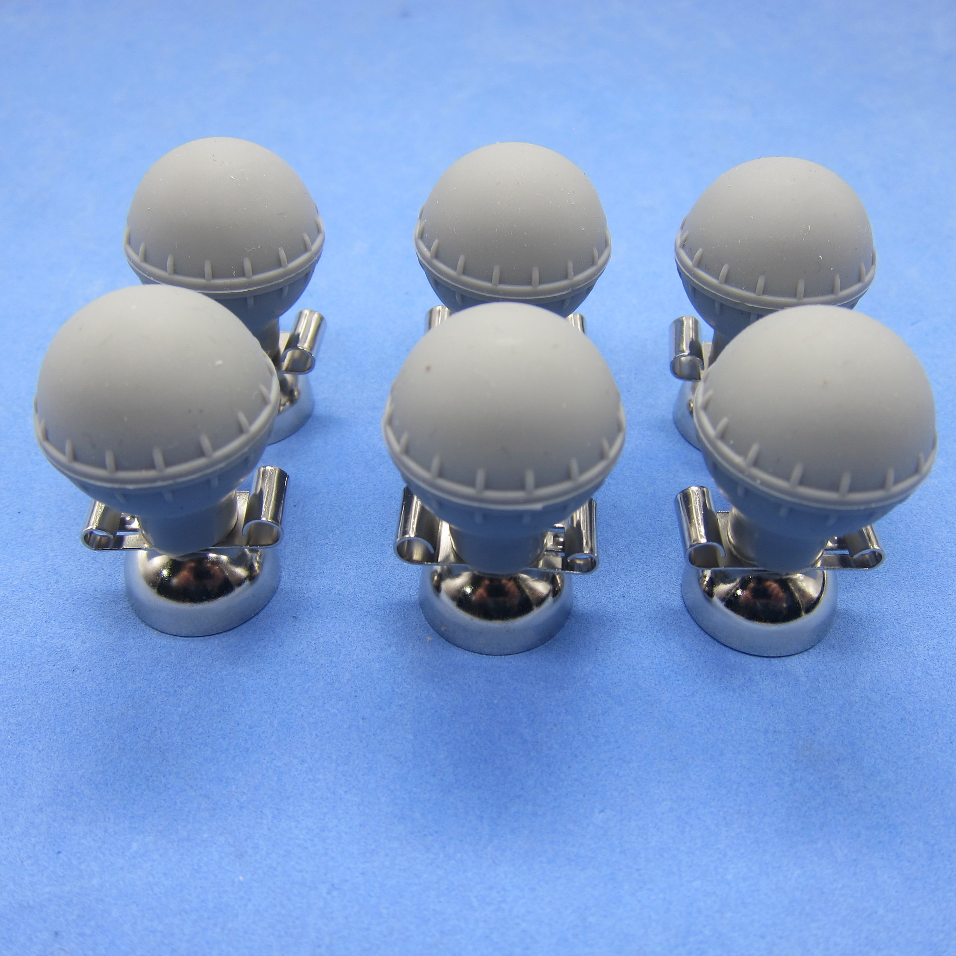 心电图机配件兼容通用多功能吸球胸电6只装灰色厂家直供