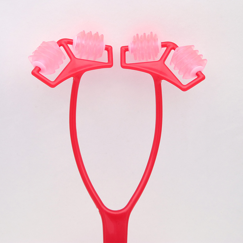 胸围滚筒胸部按摩器 美胸宝贝24片羽状形美胸按摩滚轮bust roller