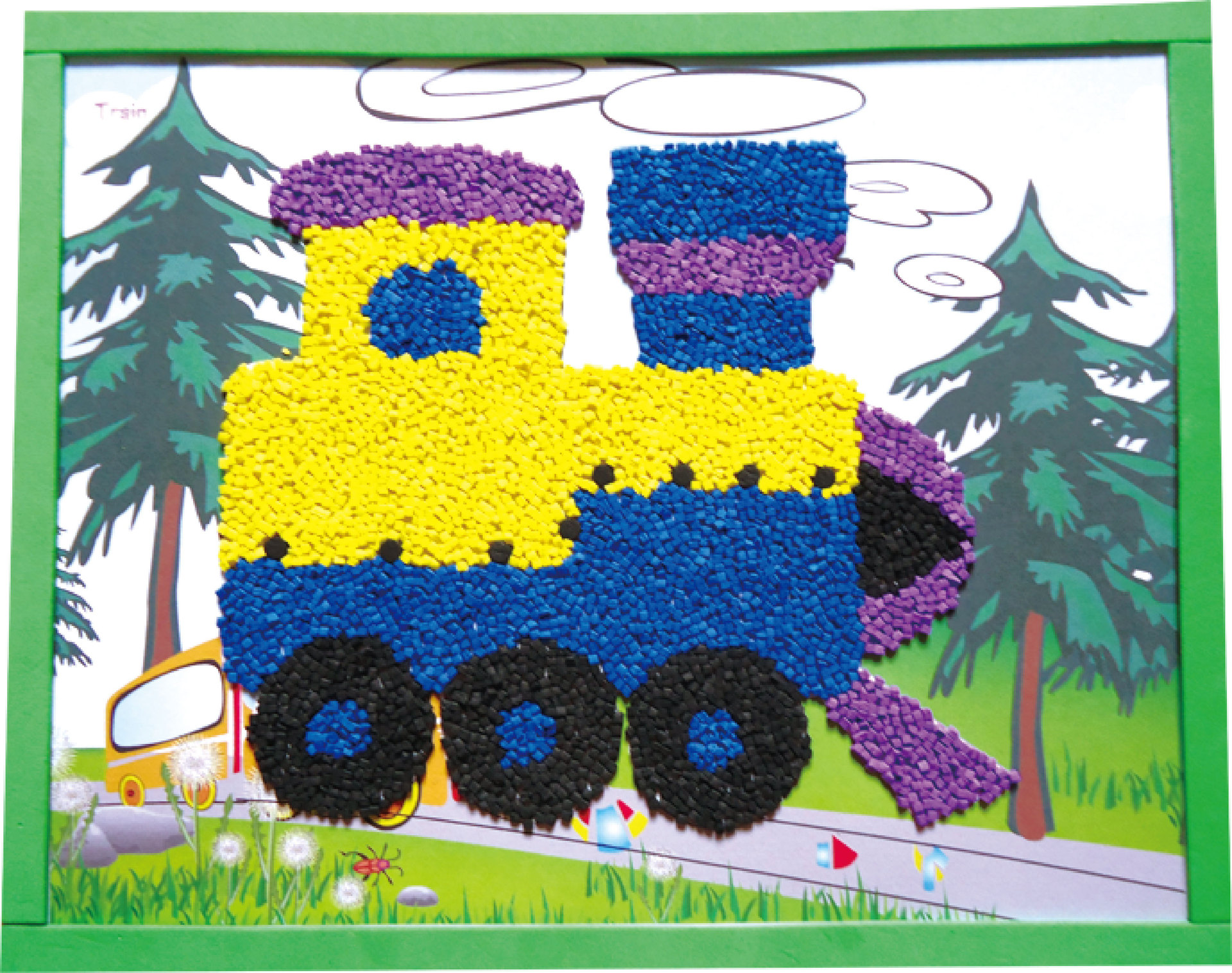 18款儿童泡沫粒子贴画幼儿园男女孩手工制作diy益智玩具礼物赠品