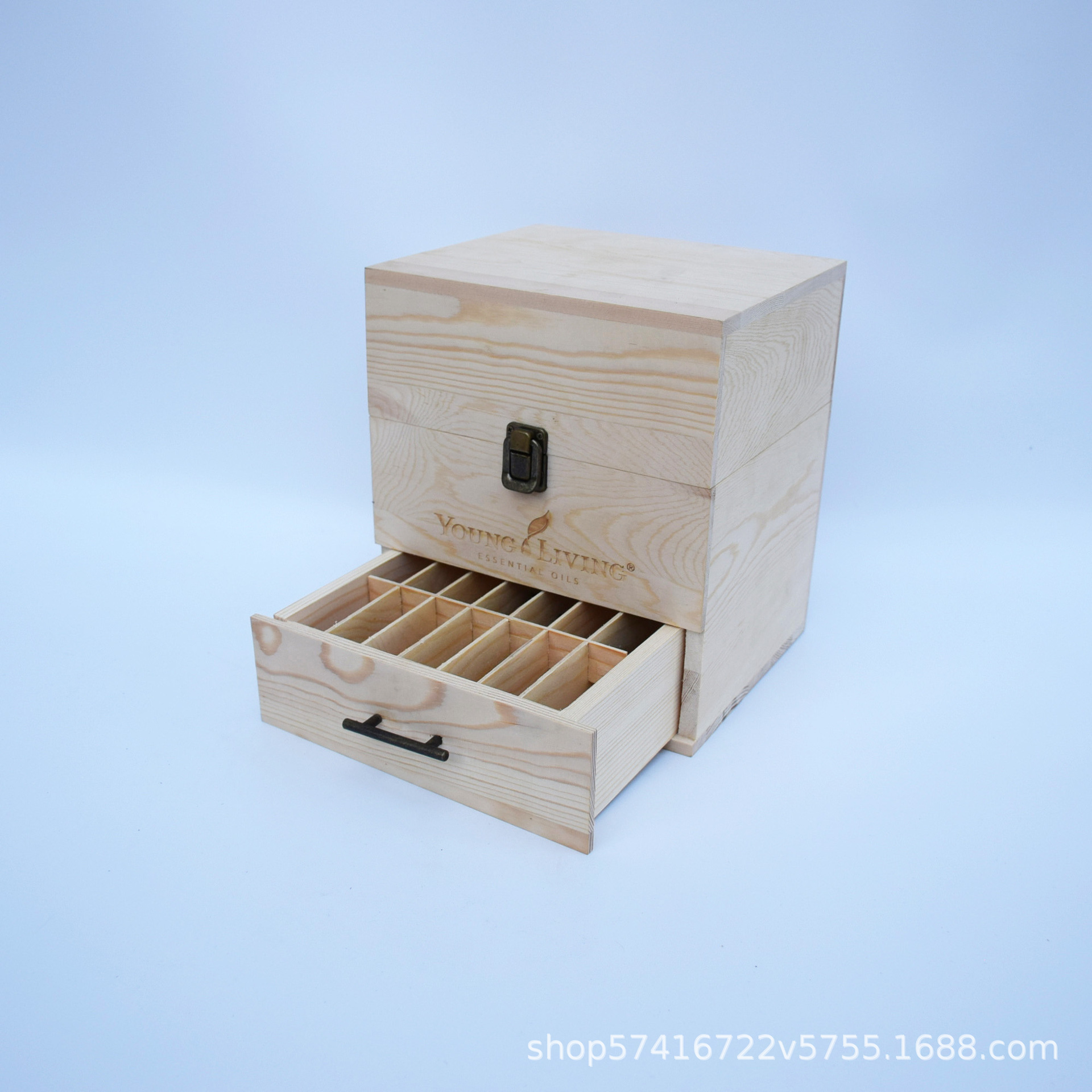 双层木质精油收纳盒精油包装盒精油盒子定做多格精油包装木盒定做