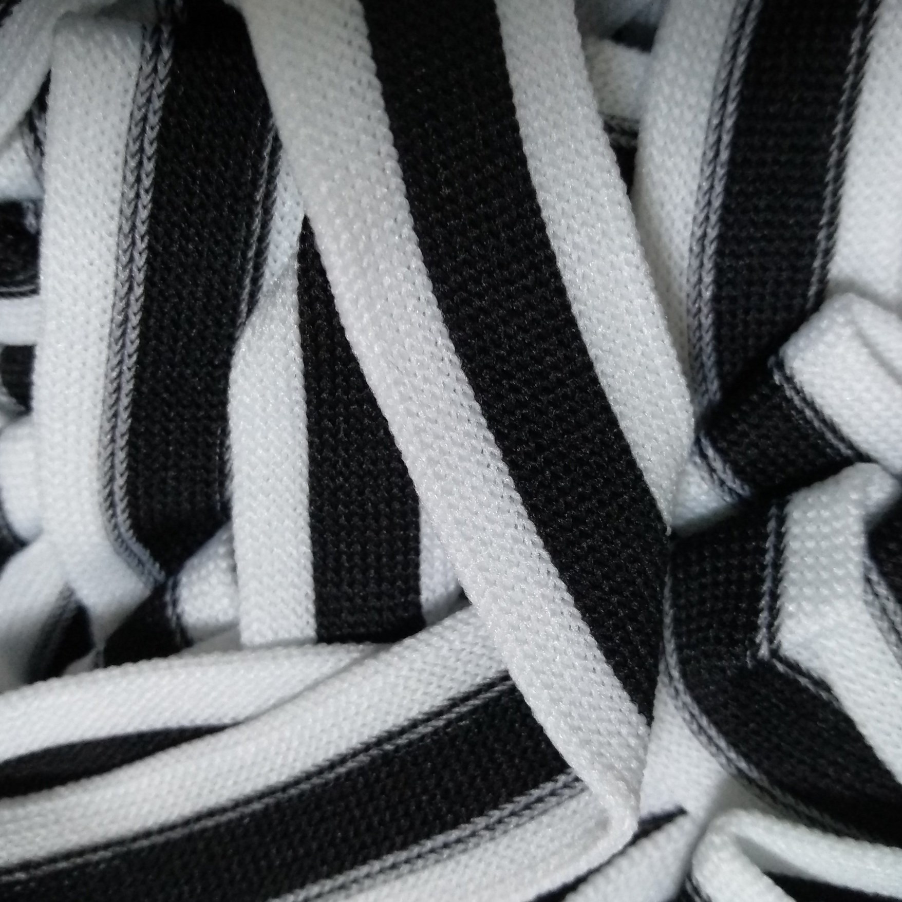 5cm黑白间色涤纶针织带编织带有品质好颜色正