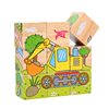 Small wholesale wooden  Toys three-dimensional Jigsaw puzzle Six face painting Cartoon Six face painting Jigsaw puzzle