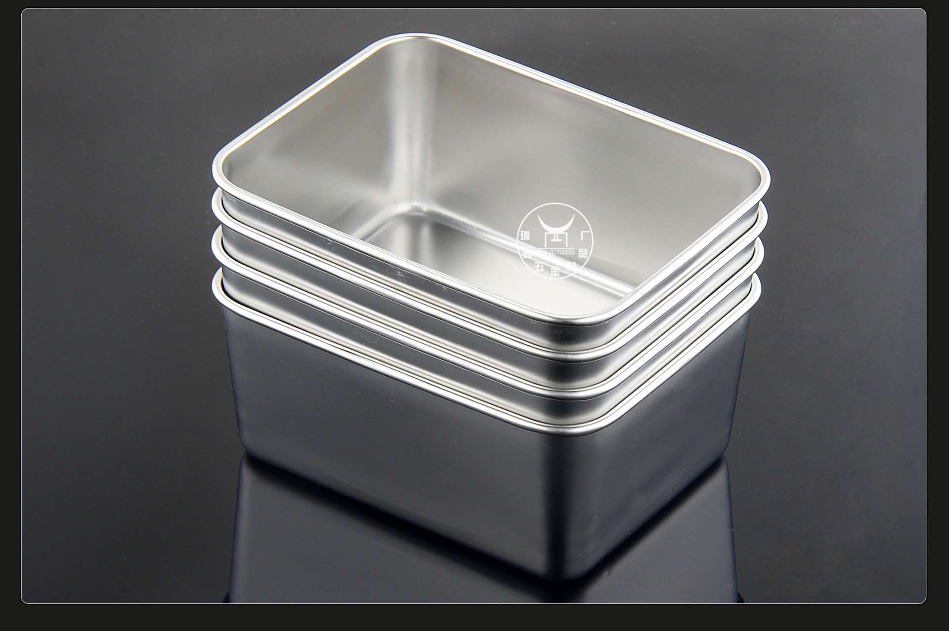 批发无磁不锈钢日式调味盒带盖 方形留样盒厨房餐厅食堂调料罐