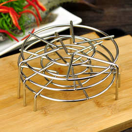 304不锈钢蒸架 蒸饭架沥水架 厨房置物架 加热隔热架子