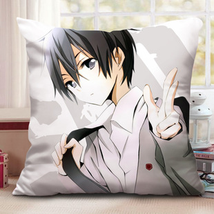 刀剑神域周边抱枕 桐人亚丝娜 方形 长形抱枕