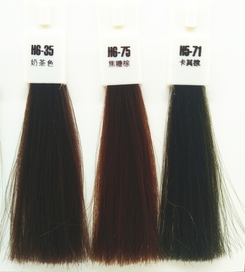 染发剂-嘉瀛玫瑰棕护理染膏奶茶朱古棕暖棕黑茶色蜜茶奶茶色焦糖棕