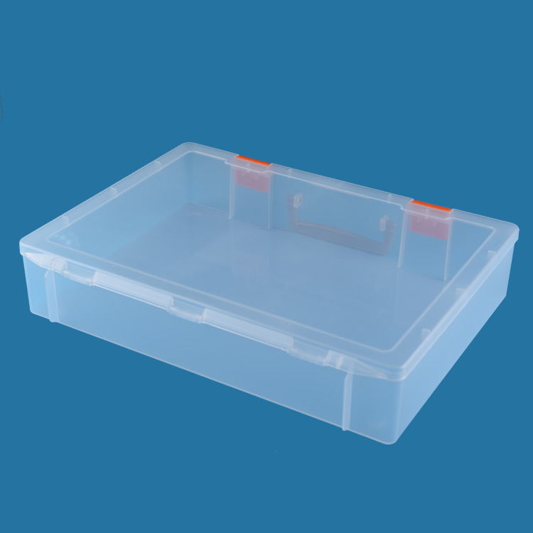 存储分类乐高积木无人机收纳盒 长方形手提式塑料盒PP透明包装