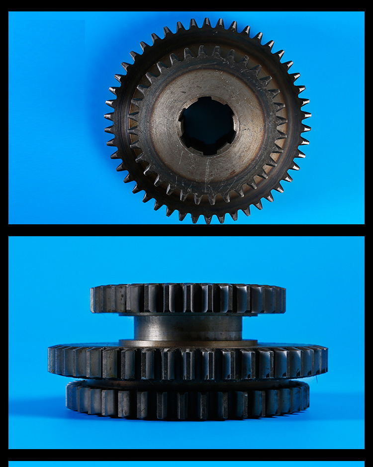 南通机床xq6135三联齿轮 2111花键齿轮 主轴箱Ⅳ轴三联滑动齿轮