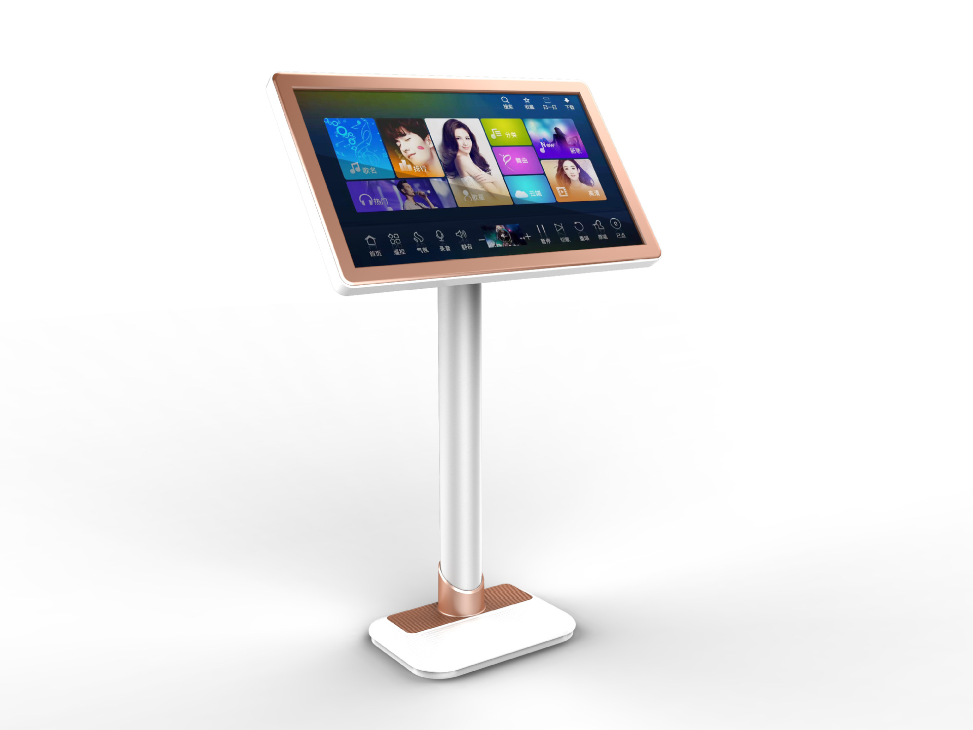 璀璨之星触摸屏ktv点歌系统设备/家庭点唱卡拉ok机触屏显示器