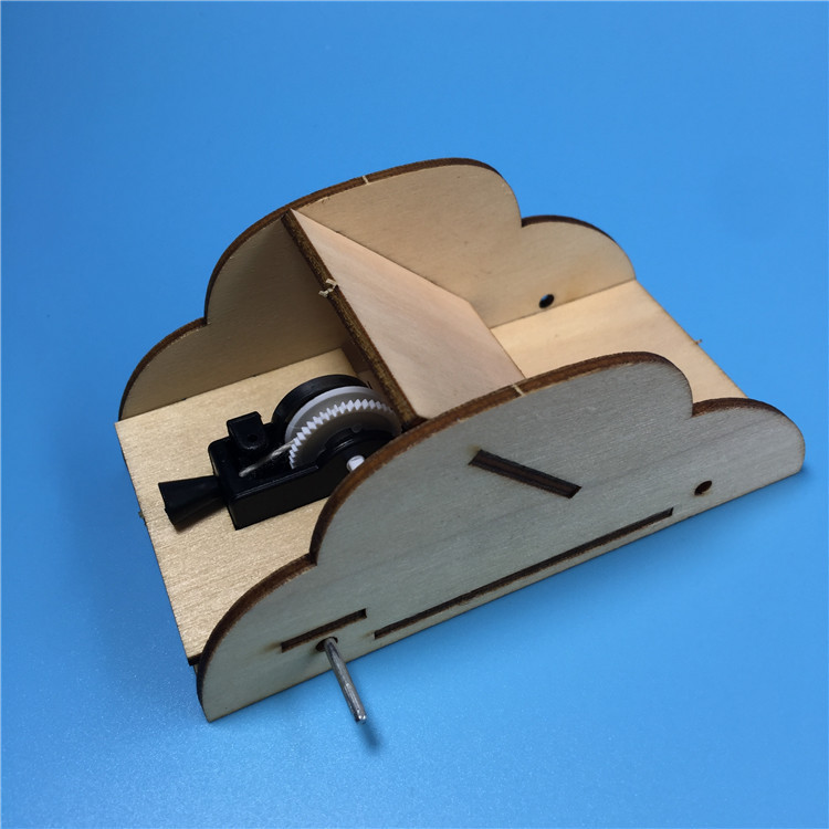 小学生科技小制作发明发条弹性拉线小车科学实验材料儿童玩具批发