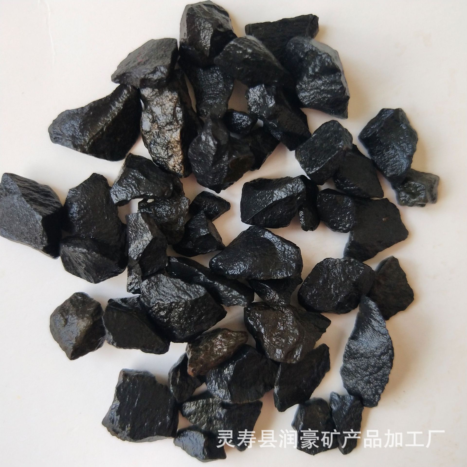 加工定制黑色玄武岩 灰色水洗石子日式庭院装饰玄武岩尖角碎石子