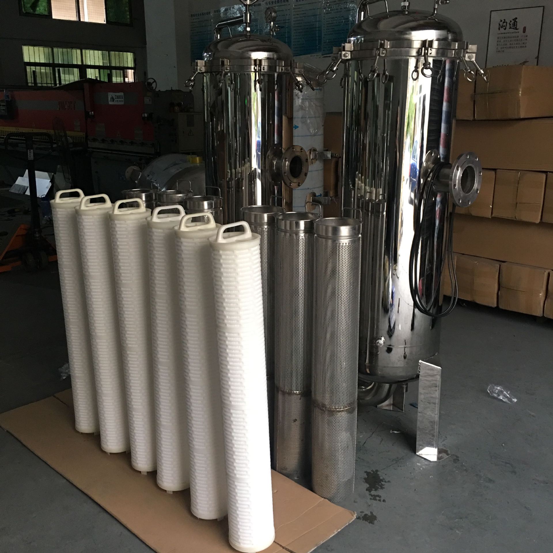 供应不锈钢pp棉保安过滤器,大流量折叠滤芯过滤器