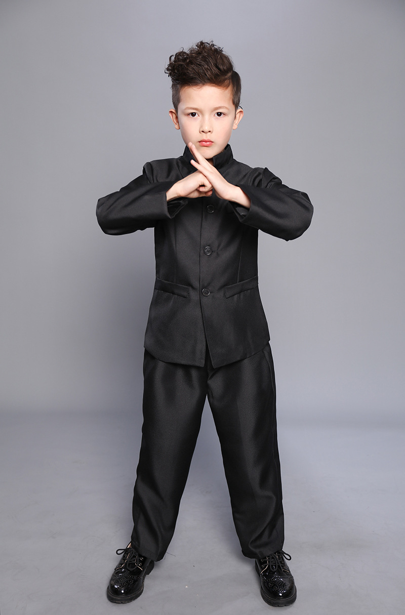 儿童中山装五四青年服民国学生装中小学生合唱表演服国学演出服装