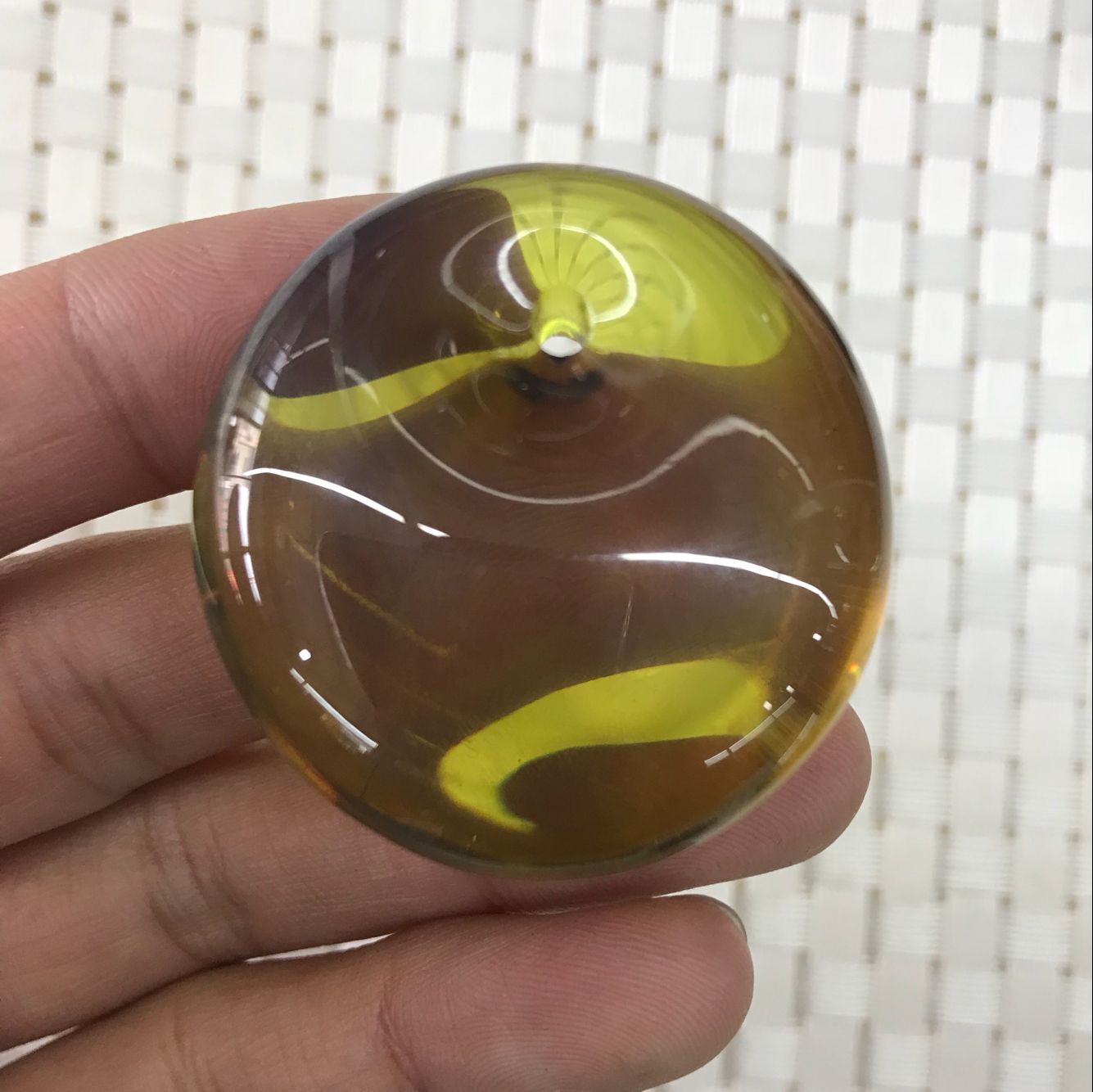 墨西哥变色蓝珀二代多米尼加蓝珀 浮盐水荧光琥珀水滴 蜜蜡吊坠