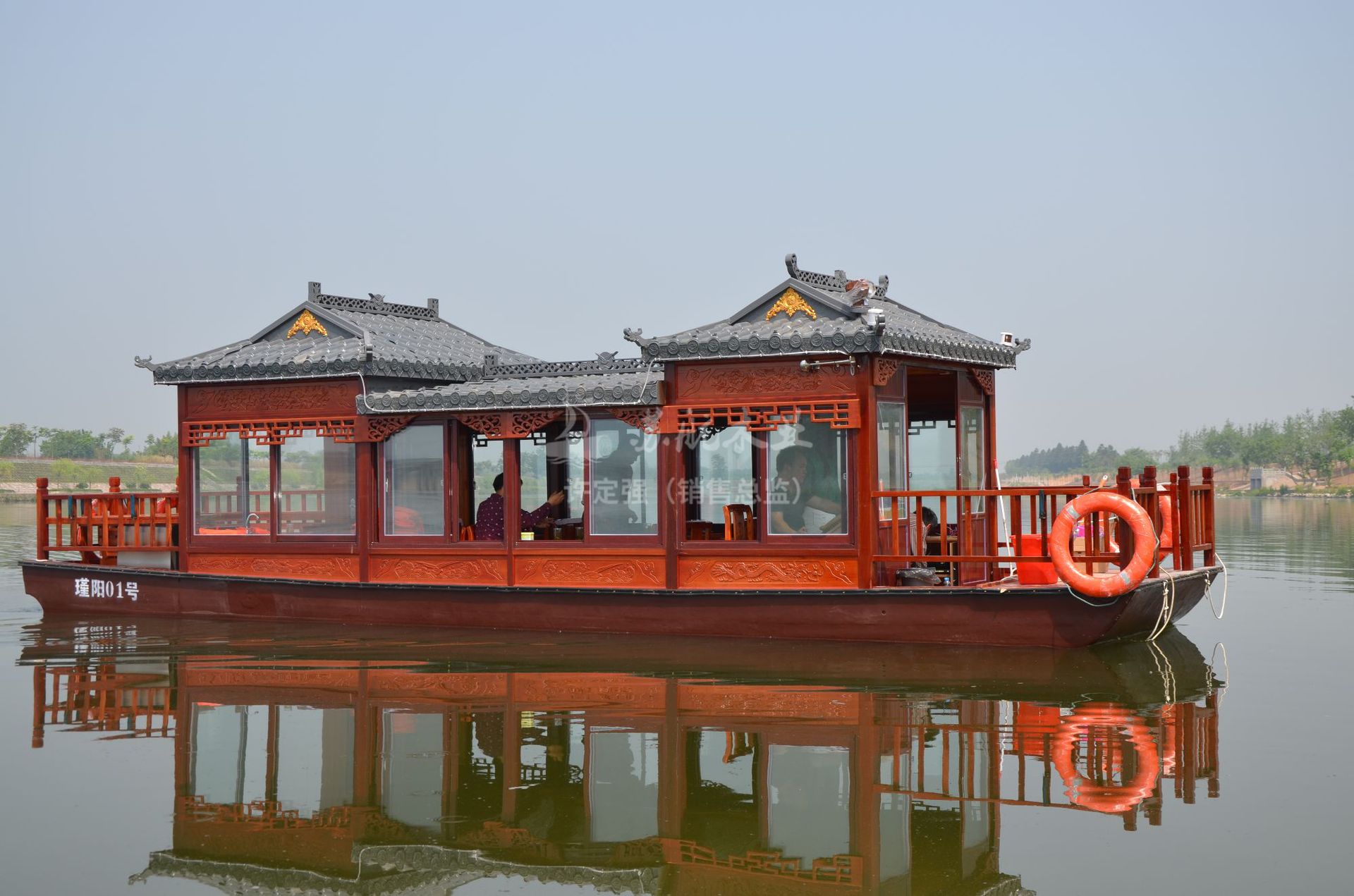 画舫船 大型餐饮船水上餐厅船电动观光旅游船厂家供应木船 画舫