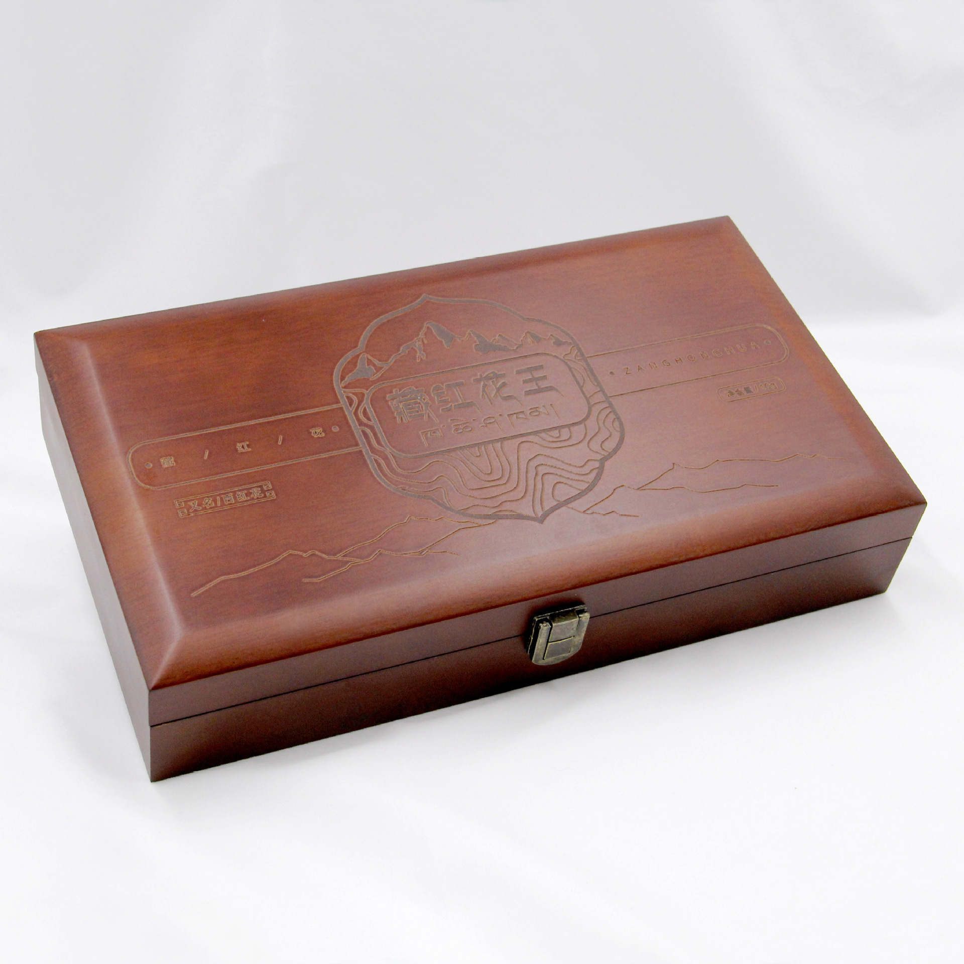 厂家定制藏红花礼盒 西红花包装礼品盒 高档保健品木盒定做5-10克