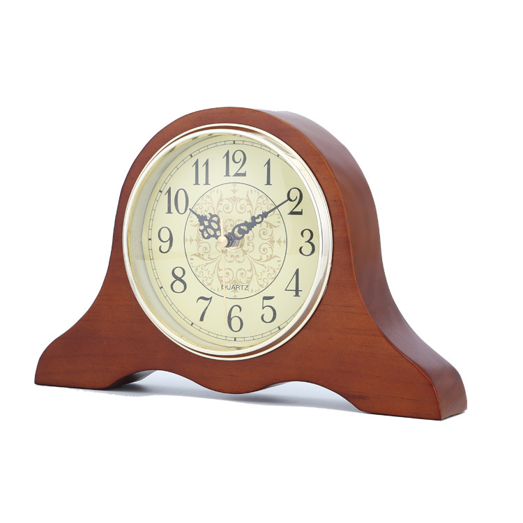 产品实拍图高档进口实木外框,高光金属指针,独特印花钟面产品特点净重