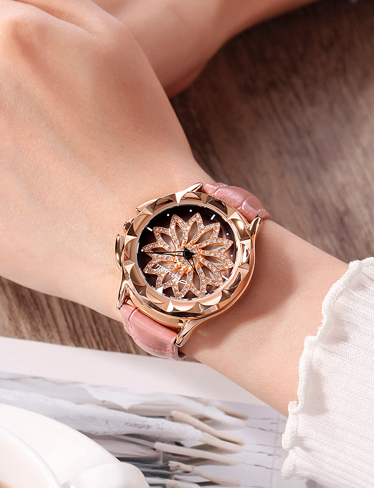 瑞士正品玛莎莉时来运转皮带手表女款时尚石英表女表女士mashali