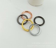 工厂自产黄铜箱包五金配件纯铜实心无缝圆环无缝铜圈切割圈钥匙圈
