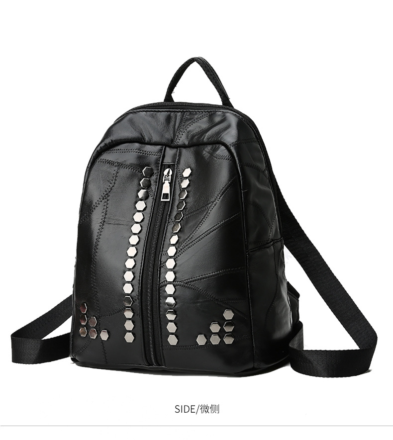 女士双肩包_2018夏季新款女士双肩包时尚潮流背包手提真皮批发 - 阿里