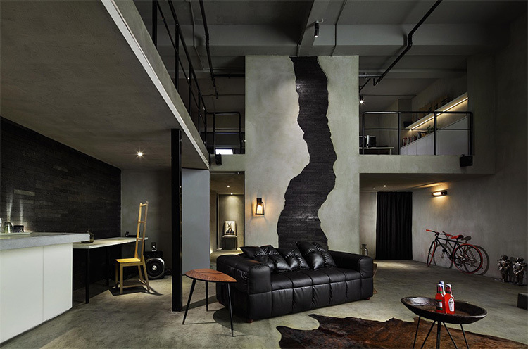 室内清水混凝土漆仿水泥漆复古墙面漆内墙艺术涂料工业风做旧工艺