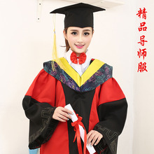 毕业导师服大学毕业礼服导师服装平纹呢