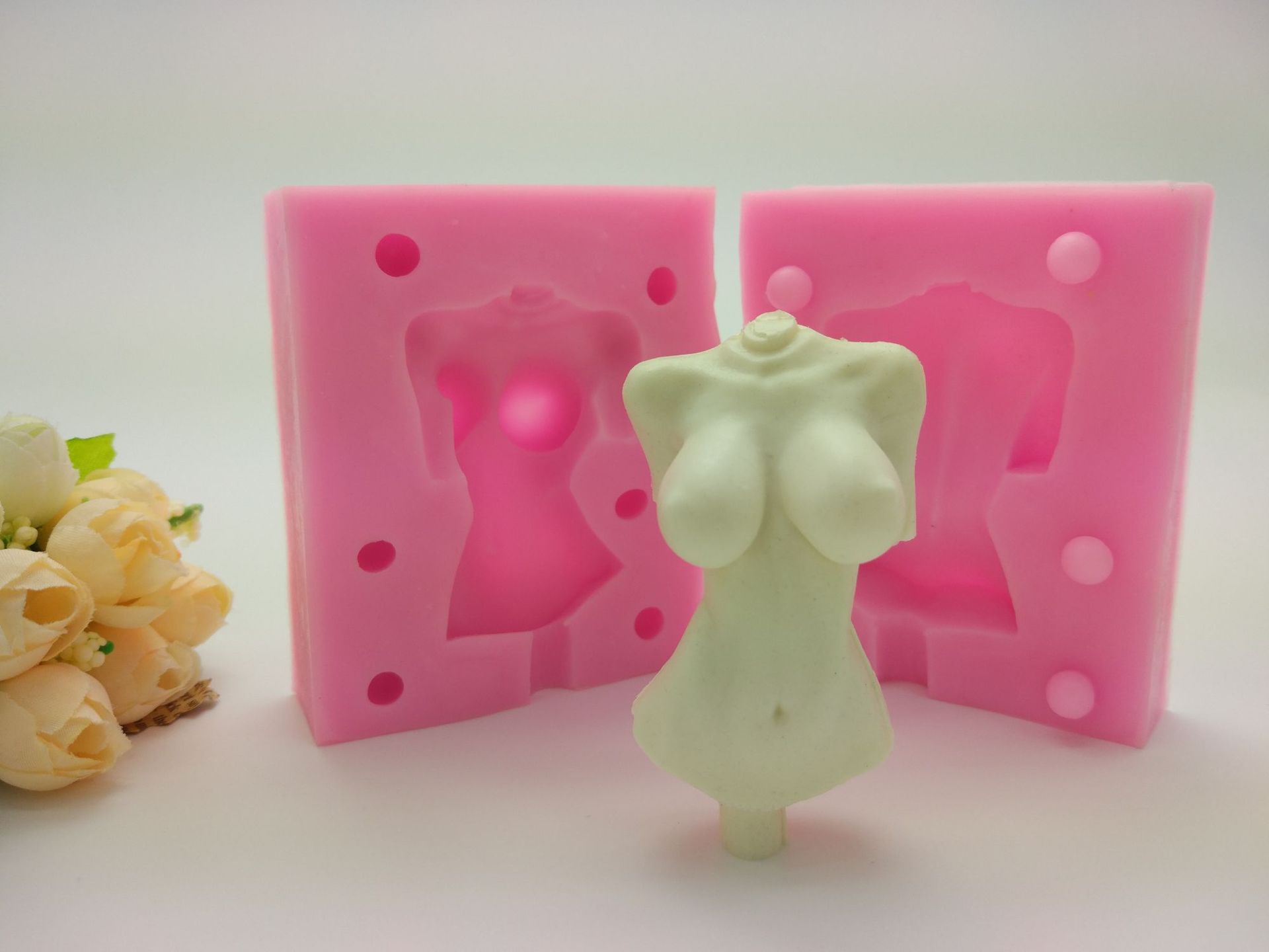厂家直销 硅胶模具 液态女性人体身体躯干生日蛋糕模具烘焙工具