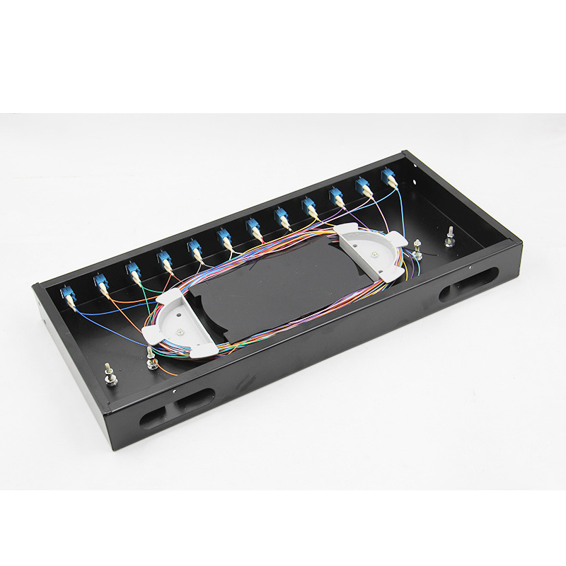 12口光纤终端盒24芯lc光纤接线盒熔接盒lc口光纤盒熔纤盒配满