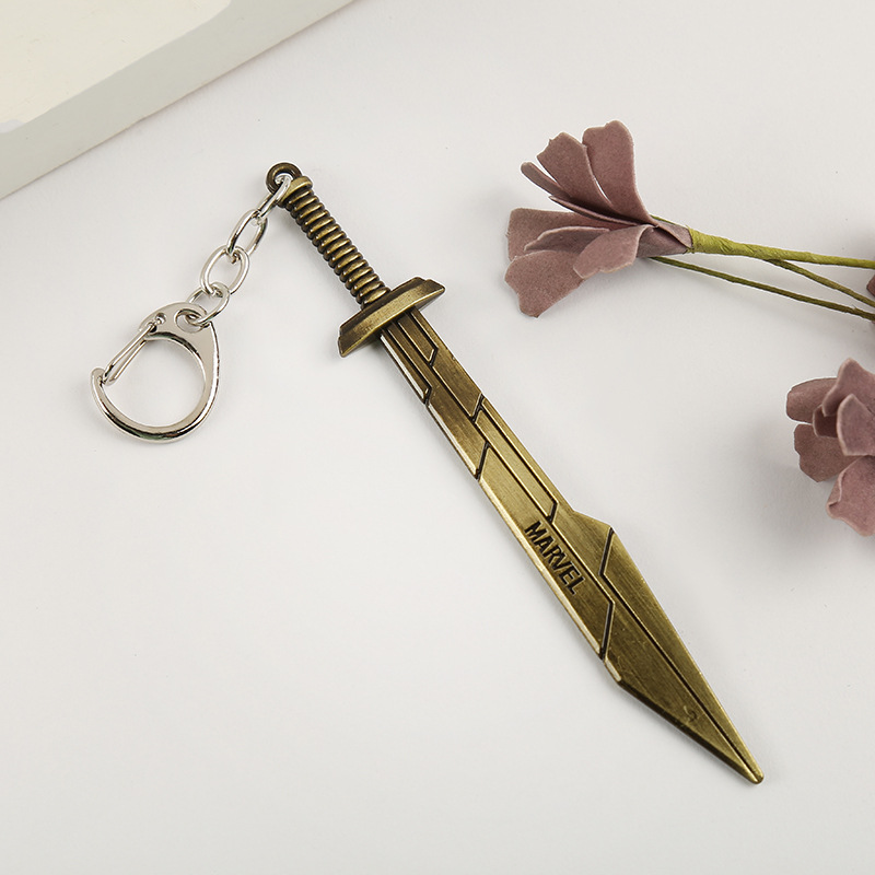 周边钥匙扣_欧美影视 3诸神黄昏雷神托尔剑 合金斧头饰品批发