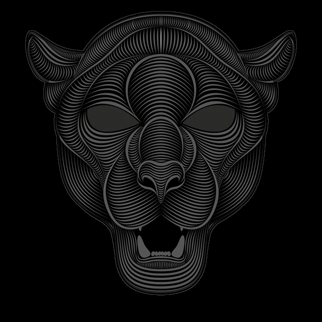 动态发光面具 色彩多样舞会塑料面具恐怖鬼脸面具 el全脸面具