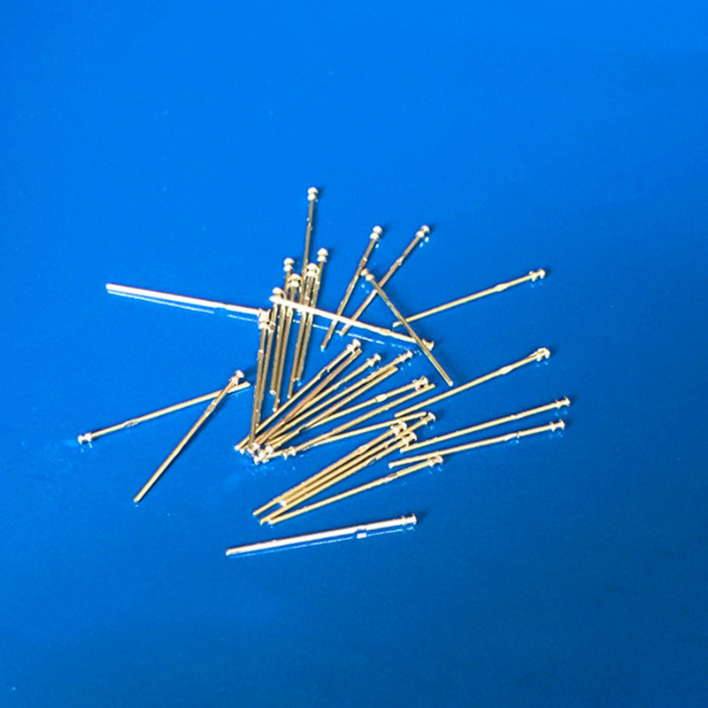 供应汽车连接器u型针 冷压铜接线柱圆针十字针 可定制