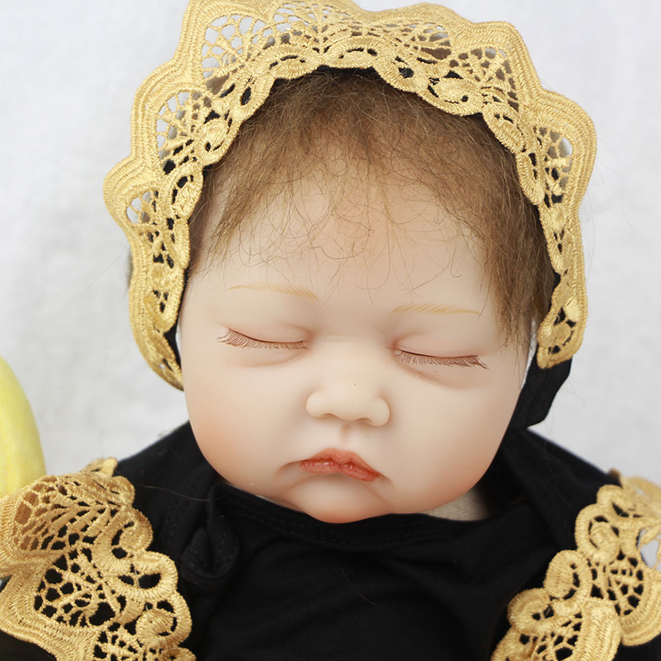 keiumi 22寸闭眼重生娃娃reborn baby 布身体仿真婴儿