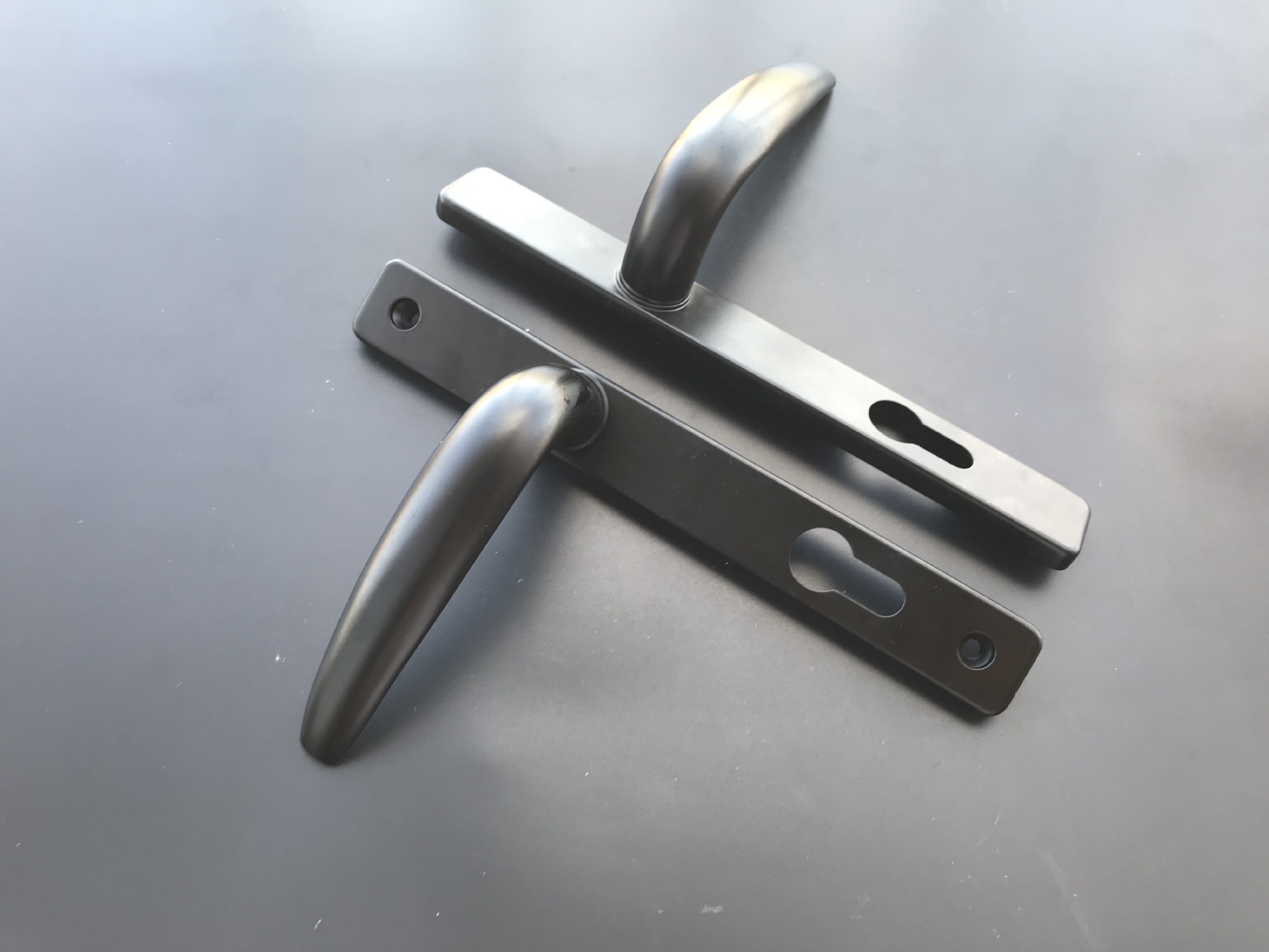 阳台平开门拉手锁 趟门推拉门锁铝合金执手带钥匙门窗五金配件